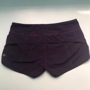 Lululemon Purple Running Shorts